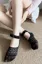 Black Lace Pattern Socks