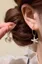 Golden Shell Pearl Earrings