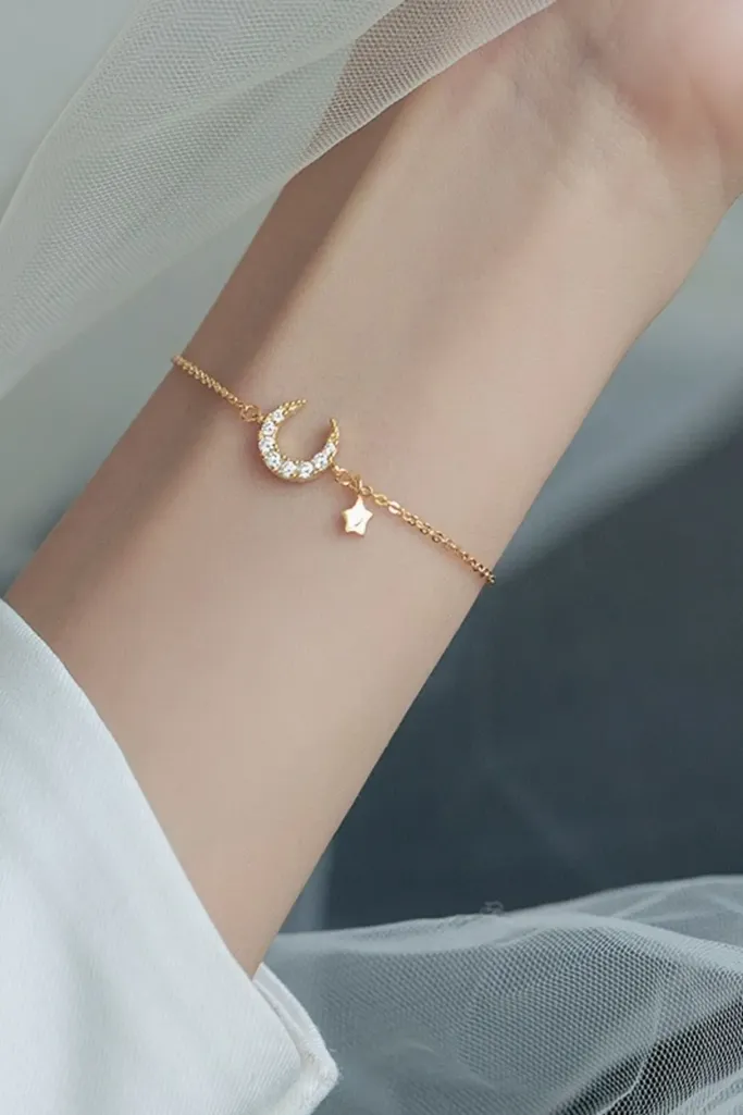 Golden Moon Charm Bracelet - Image 1
