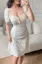 Cream Sweetheart Lace Midi Dress