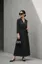 Black Polka Dot Wrap Midi Dress