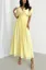 Yellow V-Neck Maxi Dress