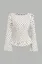 White Polka Dot Smocked Top