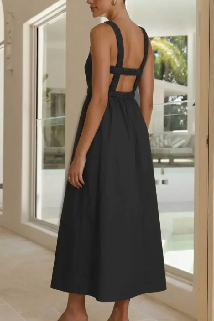 Side Cut Out Midi Dress - Image 1