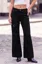 Black Solid Mid Rise Jeans