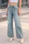 Light Blue Solid Mid Rise Jeans