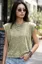 Green Solid Crew Neck T-Shirt