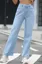 Light Blue High Rise Wide Leg Jeans