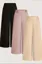 Multi-Colour Set Of 3 High-Rise Pants