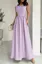 Lavender Solid Maxi Dress