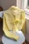 Yellow Striped Crop Shirt