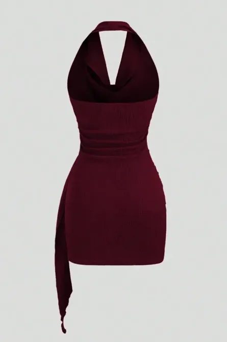 alc brown leather dress A.L.C. Charlotte Faux-Leather Midi In Chocolate - 75% Off Maria B main image 1