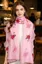 Pink Floral Embroidered Scarf