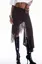 Dark Brown Lace Mid-Rise Skirt