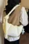 Beige Solid Satchel Bag