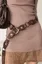 Brown Elegant Statement Belt