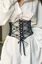 Black Lace Corset Belt