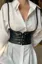 Black Pu Corset Belt