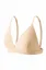 Beige V-Neck Solid Bralette