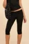 Black Low Rise Mid Calf Leggings