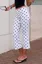 White Low Rise Polka-Dot Pants