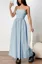 Light Blue Striped Maxi Dress