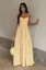 Yellow Sweetheart Neck Maxi Dress