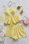 Yellow Textured Co-Ords Set