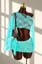Light Blue Lace One-Shoulder Co Ord Set