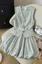 Light Blue V-Neck Balloon Co-Ord Set