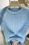 Light Blue Textured Crew Neck T-Shirt