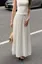 White Mid Rise Polka Dot Maxi Skirt