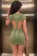 Olive Backless Bodycon Mini Dress