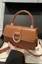 Brown Solid Satchel Bag