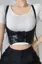 Black Pu Buckle Corset Belt