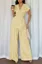 Light Yellow V-Neck Co-Ord Set
