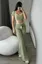 Green Square Neck Co-Ord Set
