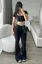 Black Square Neck Co-Ord Set