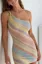 Multi-Colour One Shoulder Mini Dress