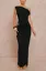 Black One-Shoulder Maxi Dress