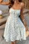 White Floral Fit & Flare Midi Dress