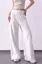 White Mid Rise Ruched Pants