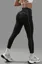 Black Striped High Rise Leggings