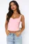 Light Pink Solid Ruched Top