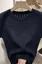 Black Textured Crew Neck T-Shirt