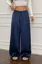 Navy Solid Mid Rise Pants