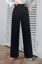 Black Pleated High-Rise Pants
