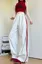 White Striped Mid Rise Trousers