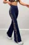 Navy High-Rise Leopard Pants