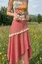Red Gingham Tiered Midi Skirt